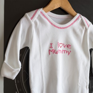 Φορμάκι ύπνου με ροζ "I Love Mummy" - Luluka