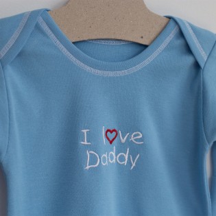 Φορμάκι ύπνου γαλάζιο "I Love Daddy" 