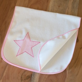 Σελτεδάκι 50x70 cm με απλικέ ροζ αστεράκι - Luluka