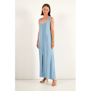 Γαλάζιο φόρεμα -504604