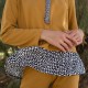 Μπλούζα μουσταρδί φούτερ με καρδούλες - 95 - Luluka