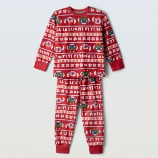 Πυτζάμα "Christmass Stitch" red