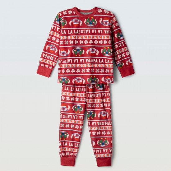 Πυτζάμα "Christmass Stitch" red