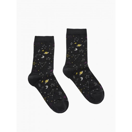 Κάλτσες από bamboo με σχέδιο galaxy